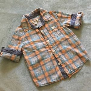 Boys’ Plaid Button Down Shirt